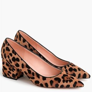 J.Crew Laney in Leopard Calf Hair - Size 7